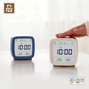 

YouPin Bluetooth Alarm Clock Digital Thermometer Temperature and Humidity Monitoring Soft Night Light 3 In 1 Work with Mijia App