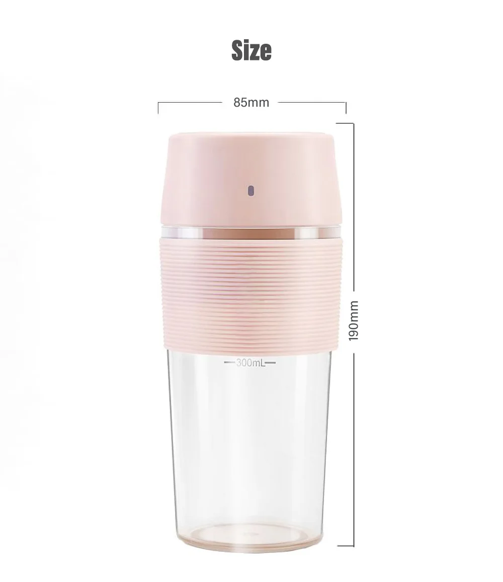 Чашка Форма соковыжималка портативный мини зарядный стеклянный блендер с бутылочкой
