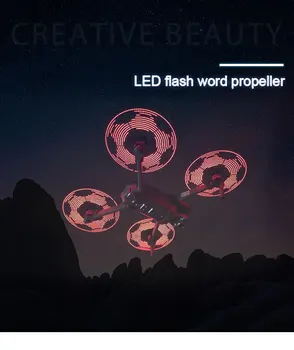 

For DJI Mavic 2 Pro LED Propeller Flash Word Blade Programmable Pattern Paddle Quick-Releas Prop For DJI Mavic 2 Pro / Zoom