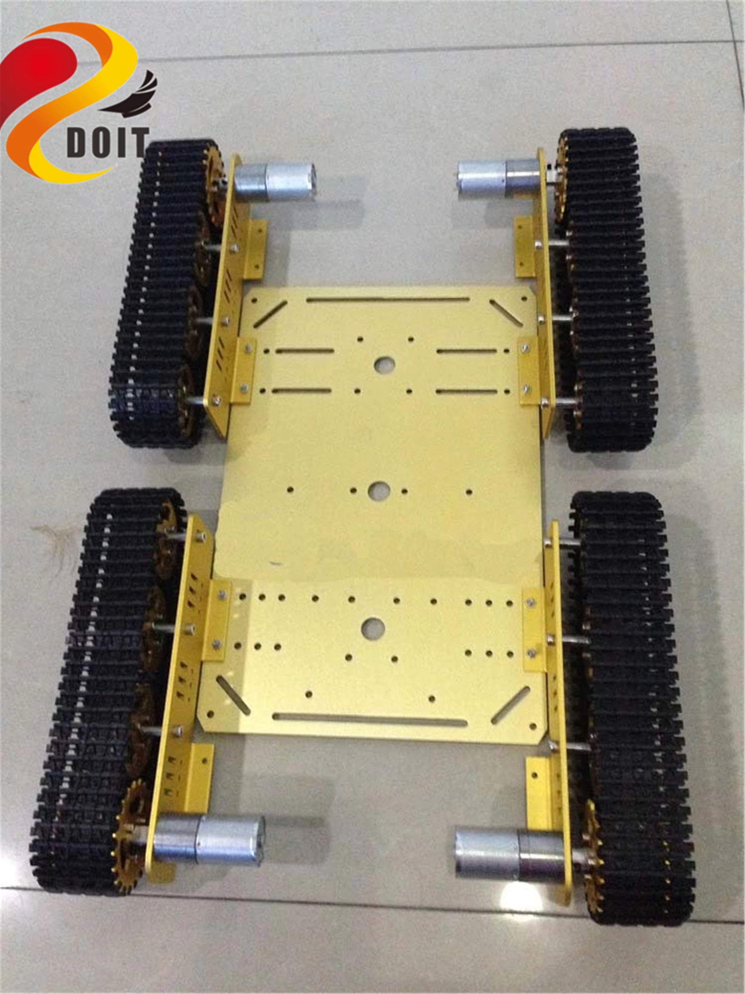 SZDOIT большой металлический 4WD гусеничный Танк шасси комплект робот модель 9В/12В