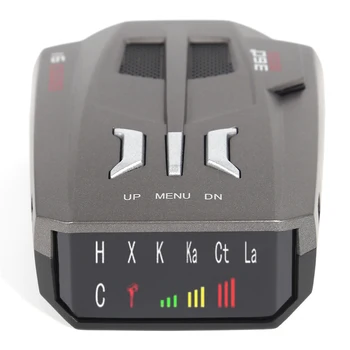 V9 12V Car Radar Detector English Russian Digital Display Auto Speed Voice Alert Warning Speed Control X K Ka Band Anti Slip Mat