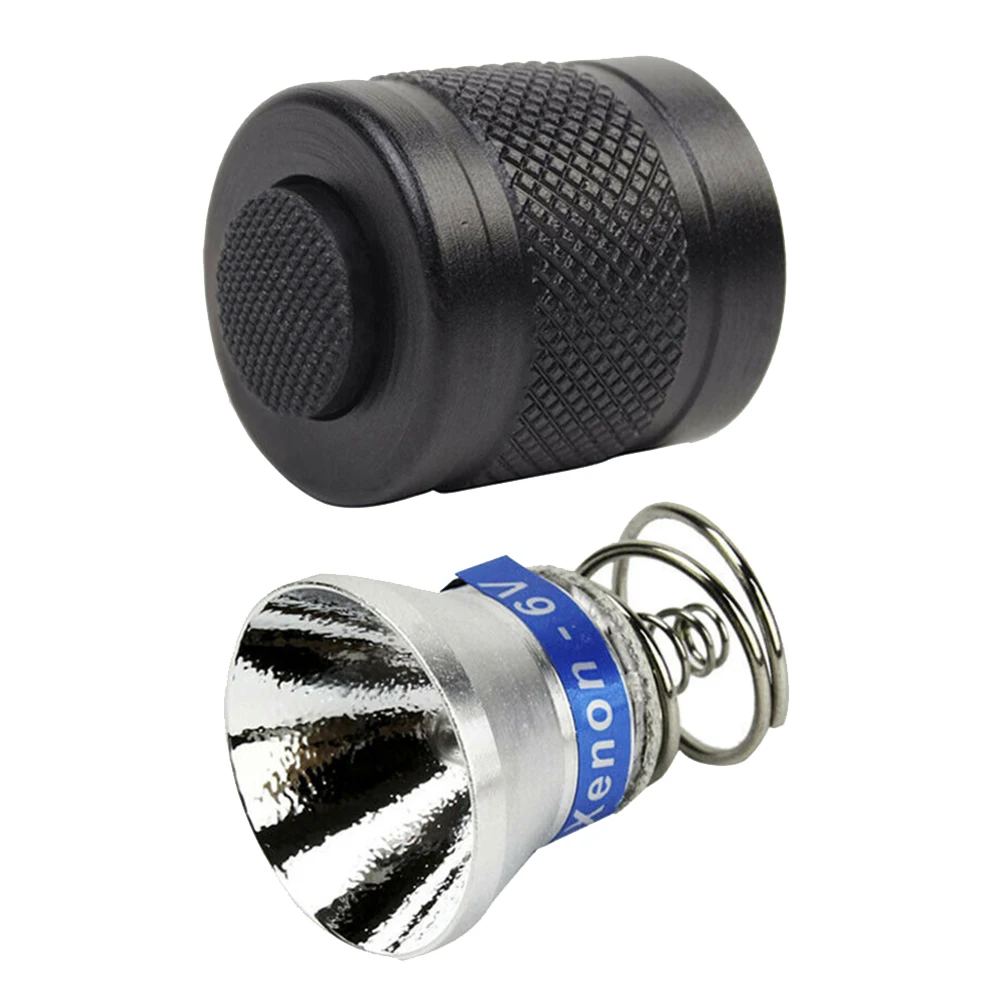 Черный 2pcs Tailcap Click On Off Switch for Flashlight with 25.4mm Tailcap Durable BHD2 - Цвет: Черный