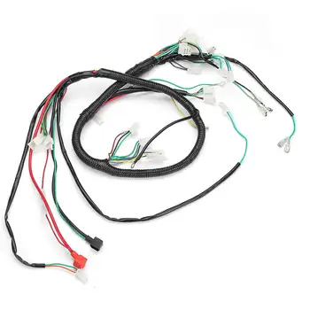

Length 189cm Wire Loom Coil Harness Assembly Fits For GY6 125CC 150CC ATV Quad Bike Go Kart Car Lights Wire