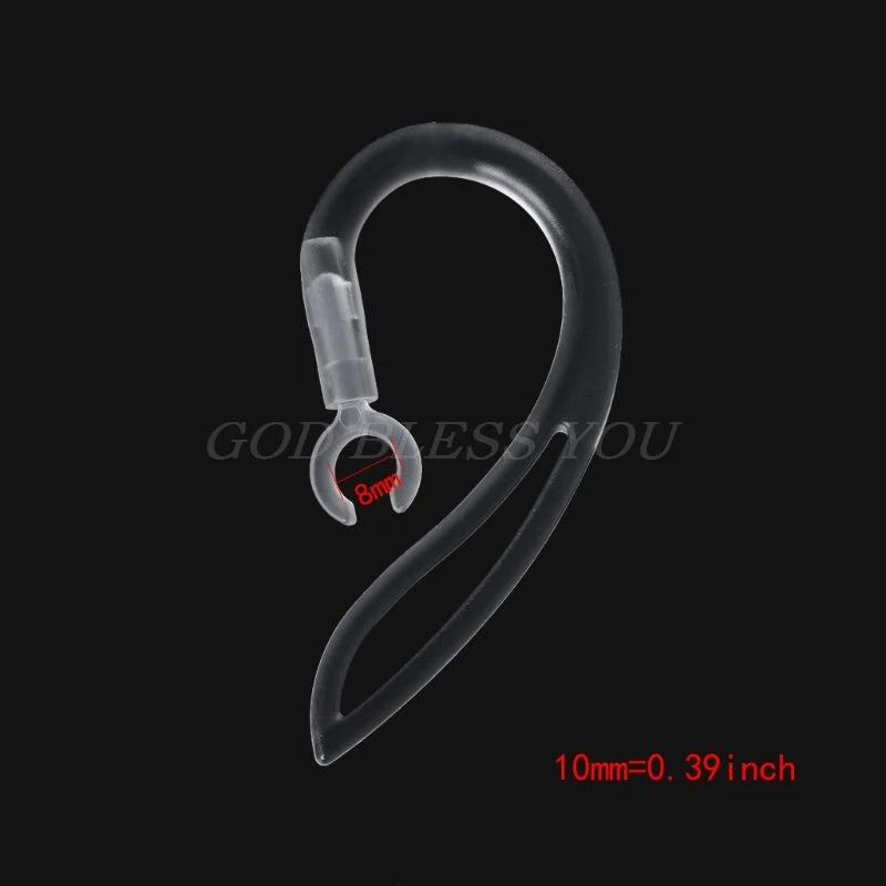 Bluetooth Earphones Transparent Soft Silicone Ear Hook Loop Clip Headset 5mm 6mm 7mm 8mm 10mm Drop Shipping