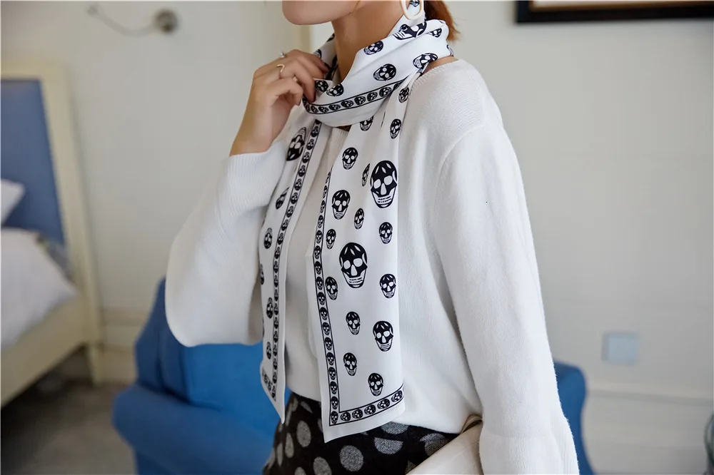 160 см роскошный бренд дизайн саржевый шарф двухслойный женский шарф модный галстук шейный платок шелковые шарфы и обертывания для женщин