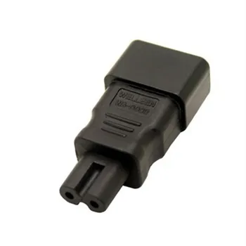 

50pcs/lot AC power socket IEC320 C14 to C7 connector Industrial socket Plug C7 to C14 Inlet Electrical Socket converter plug