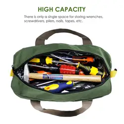Sac à main de rangement en toile multifonction, sac à outils en toile étanche, trousse à outils Portable pour électricien, sacs de rangement de pièces de quincaillerie, pochette 