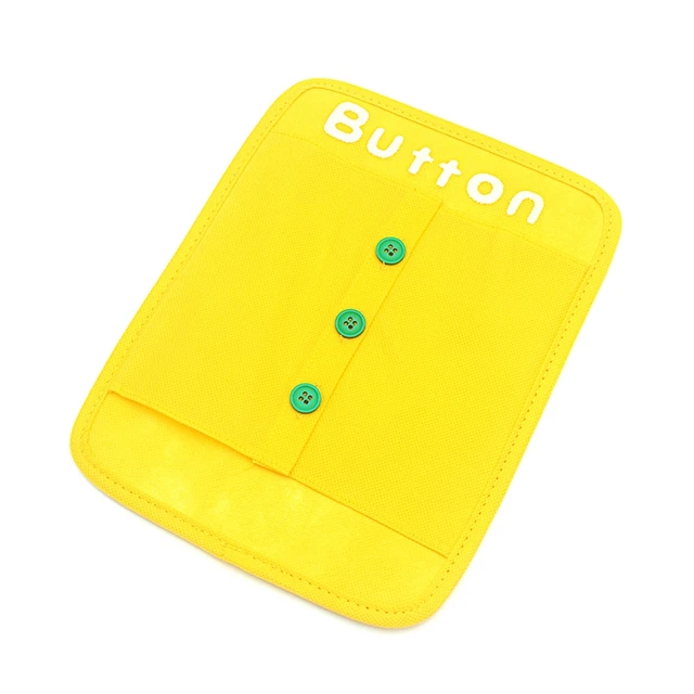 Buttons Dressing Frame Montessori  Toy Zip Snap Button Montessori