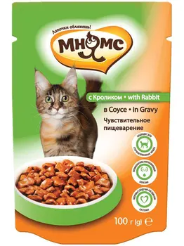 

MNYAMS MNYAMS SENSITIVE DIGESTION for adult cats with rabbit sauce 100g