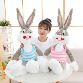 

Big Tooth Rabbit Toy Stuffed Plush Toys Wearing Sweater Rabbit Plush Doll Children Toys Girls Birthday Gift
