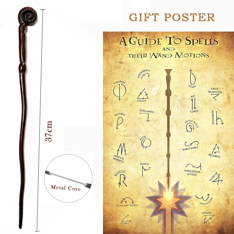 33 Kinds Potters Wizard Training Wand COS Luna Bellatrix McGonagall Narcissa Lucius Malfoy Harried Magical Wand with Gift no Box