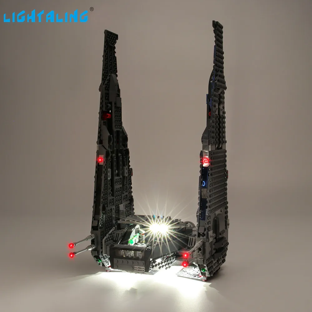 Легкий комплект светодиодных ламп для звездных войн Kylos rens Command Shuttle Building Blocks
