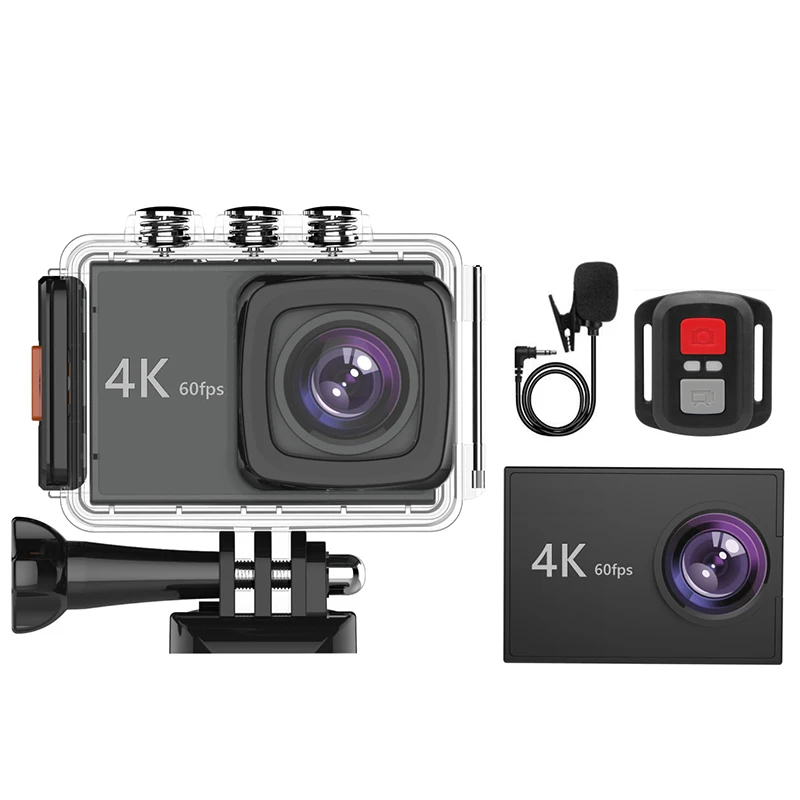 K90 4K/60Fps 20MP со сверхвысоким разрешением Ultra HD 4K экшн Камера Спортивная Wi Fi Sn голос