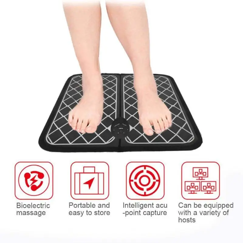

Electric Foot Massager EMS Foot Massager Wireless Feet Muscle Stimulator Foot Massage Mat Physiotherapy Revitalizing