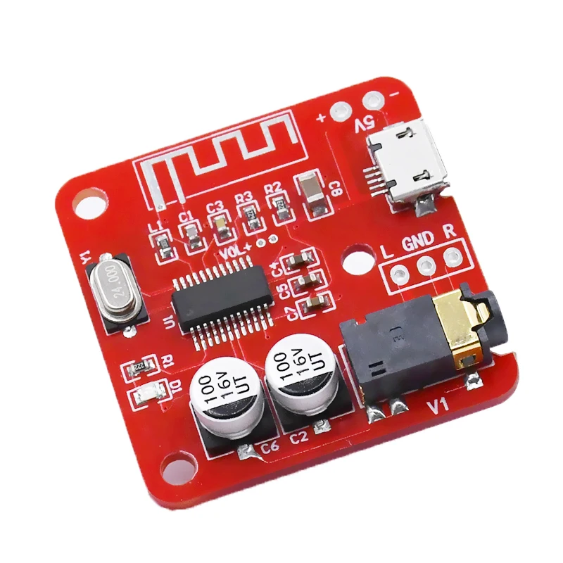 

MP3 Bluetooth 4.2 Decoder Board Lossless Car Speaker Audio Receiver Amplifier Module AMP Music Speakers Diy Kit with Micro USB