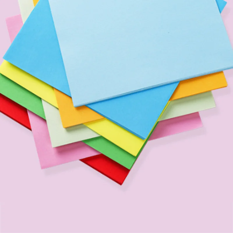 100 шт., квадратная бумага для оригами, двухсторонняя, одноцветная, складная бумага, многоцветная, для детей, ручная работа, сделай сам, скрапбукинг, ремесло, Декор - Цвет: 12x12cm 100pcs