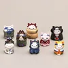 Figurines de chat 4/8 pièces, décoration de chambre, Kakashi Gaara Hinata Sasuke Itachi Q Version 3cm, poupées, jouets pour enfants, cadeau ► Photo 1/6