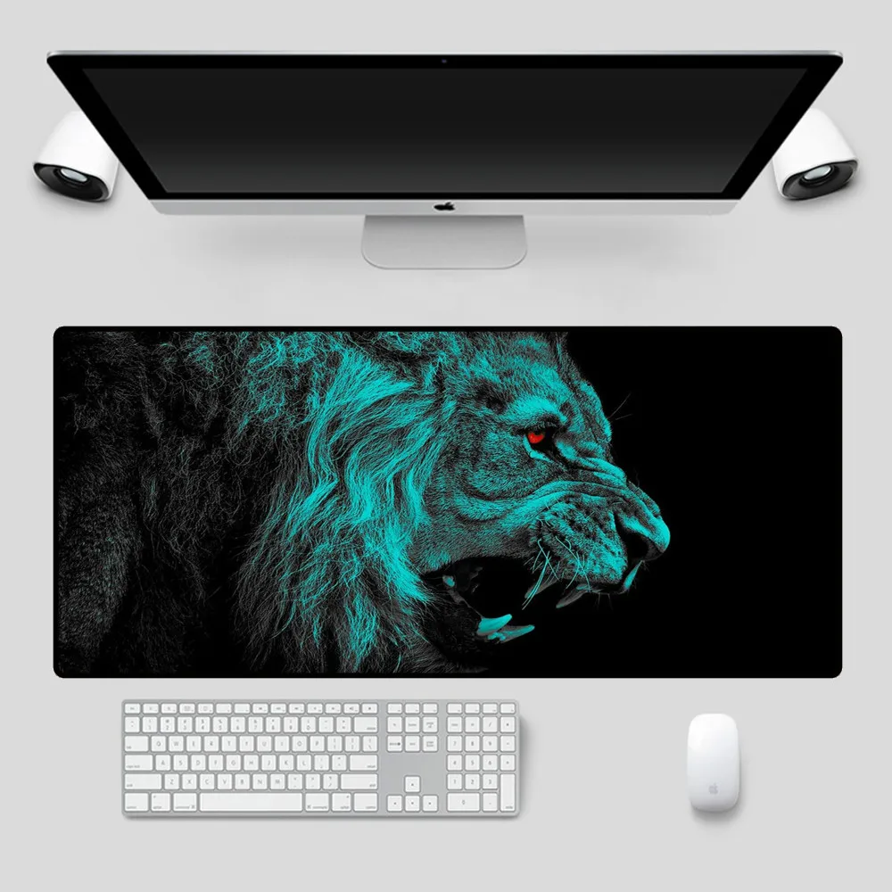 

Mairuige Animal Lion Pattern Large Mouse Pad Black Seam Carpet Pad Computer Notebook Office Gaming Desk Mouse Pad XXL