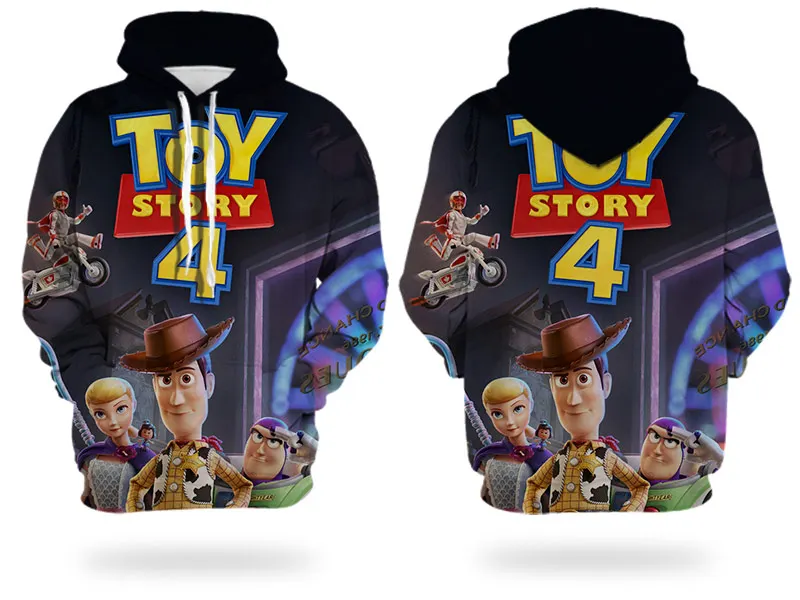 WHOSONG толстовка с 3d принтом популярная moive TOY STORY 4 модное пальто Одежда для родителей и детей детский пуловер
