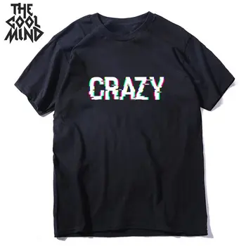

COOLMIND short sleeve o-neck Crazy print men T shirt casual 100% cotton men tshirt summer loose men t-shirt tops men tee shirts