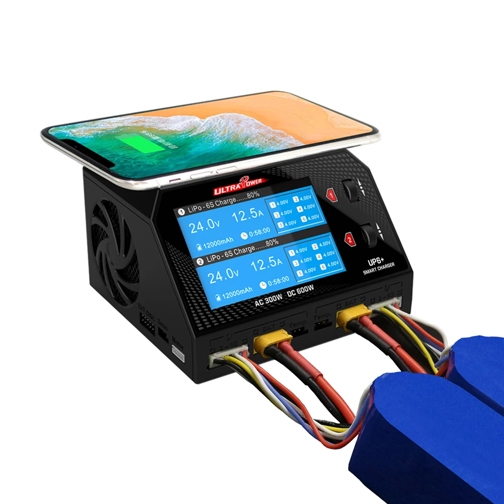 Интеллектуальное зарядное устройство UP6 Plus AC 2x150 Вт DC 2x300 Вт Dual ausang RC Modell
