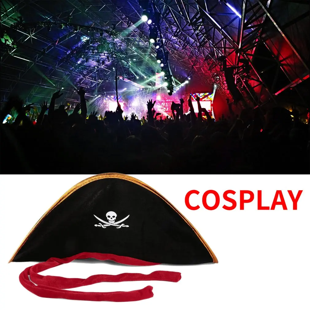 Детские спортивные Кепки пиратский Кепки шлейфом шляпа с черепом и Crossbone дизайн Кепки костюм; нарядное платье для вечерние Хэллоуин Лидер продаж