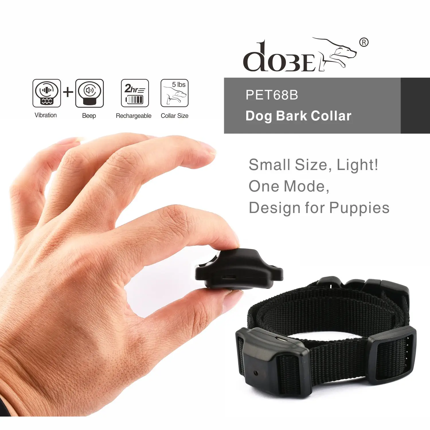 Dog Bark Collar Automatic Anti-Control Pet Dog Training Necklace