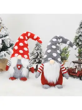 

Christmas Elf Decoration Handmade Plush Gnome Swedish Tomte Doll Toy Ornaments