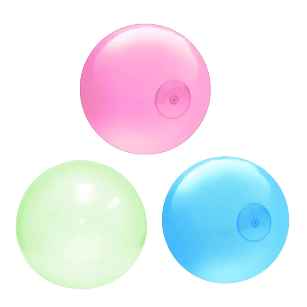 47.24'' Bubble Balloon Inflatable Funny Toy Ball Soft Water Filled Beach Balls Outdoor Play for Kids Children Adults