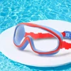 Kids Swim Goggles Children 3-8Y Wide Vision Anti-Fog Anti-UV Snorkeling Diving Mask Ear Plugs Outdoor Sports 2