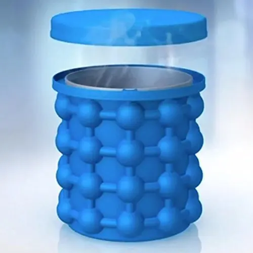 Silicone Ice Bucket Iride Ice Genie Silica Gel System Ice Bucket Saving Ice Cube Maker Ice Maker