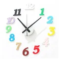 DIY Wall Clock Modern Design Living Room Decoration 3D Stickers Watch Wall Clocks Home Decor Silent