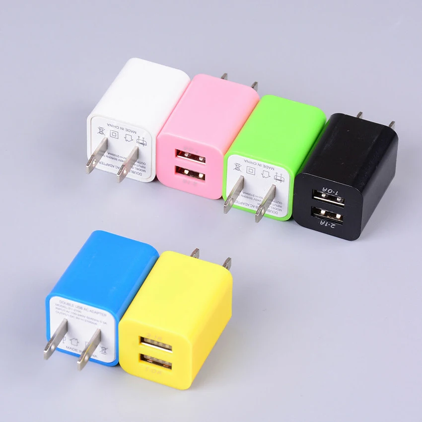 usb c 20w 5V 1A US Plug USB Charging Dual Port Power Adapter For Home Travel Wall Charger For Cell Phone wallcharger