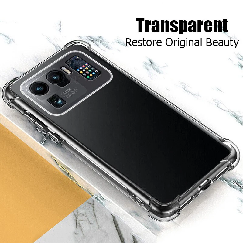 Shockproof Transparent Silicone Airbag Phone Case – Ultra Soft TPU Cover