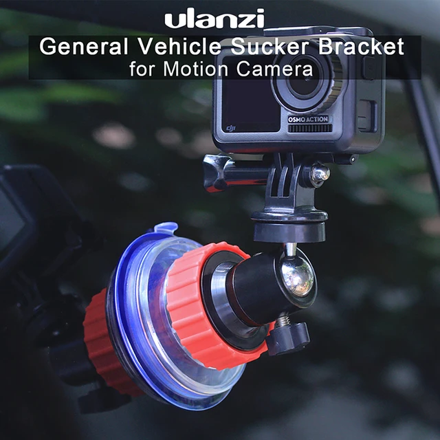 US $12.95 ULANZI Sports Camera General Vehicle Sucker Car Suction Cup Bracket for DJI OSMO Action Gopro Hero 