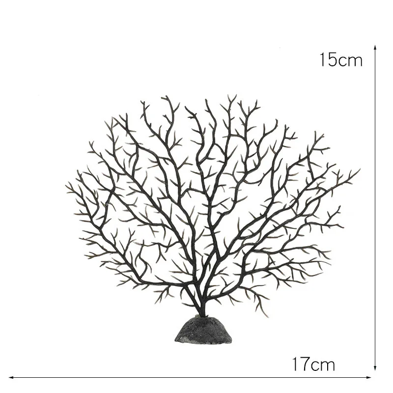 Fishing Fis Tank Landscaping Decor Tree Shape Resin Coral Aquarium Decoration Sea Iron Tree Plastic Coral Aquarium Decor Plants