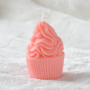 

Creative Candle Mold Handmade Ice Cream Shaped Silicone Mold Home Decorative Tool