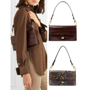 

Niche Design Women Bag 2020 New Fashion Atmosphere Alligator Pattern Portable Serpentine Single Shoulder Retro Underarm Bag B875