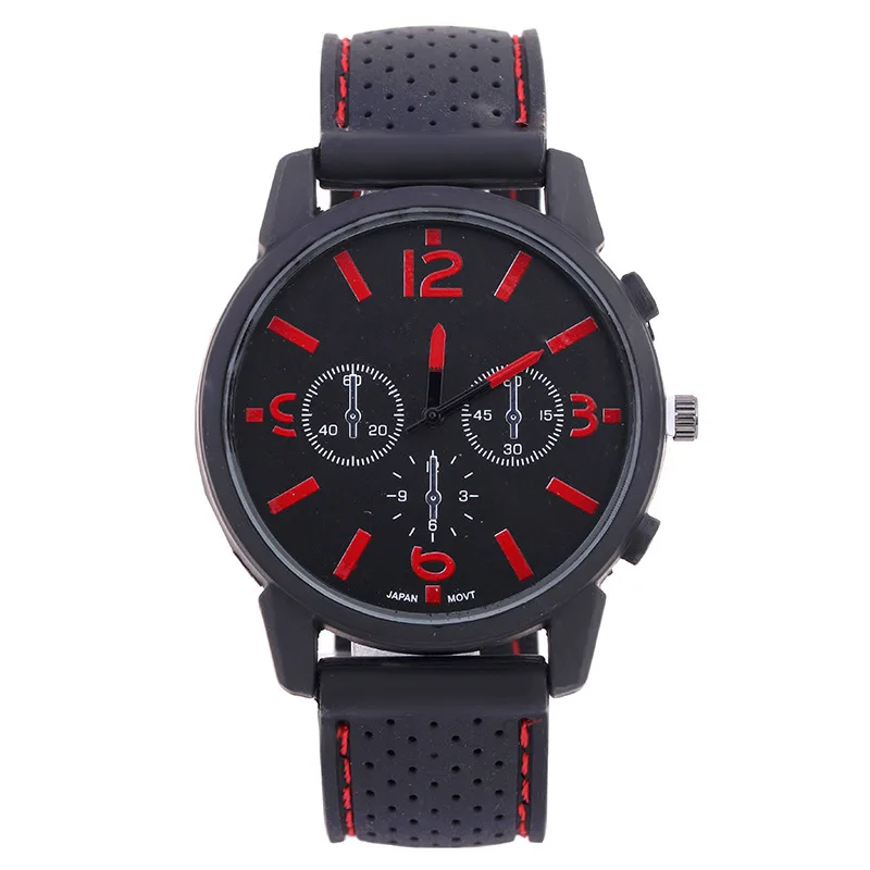 

AliExpress Hot Selling Men Fashion & Sports Watch Classic Car Line Watch Strap Silica Gel Male STUDENT'S Watch
