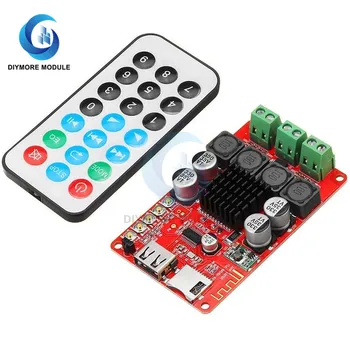 

TPA3116 Bluetooth Audio Receiver Amplifier Board 50W+50W U Disk TF Decoding Digital AMP With Remote Control For Speaker