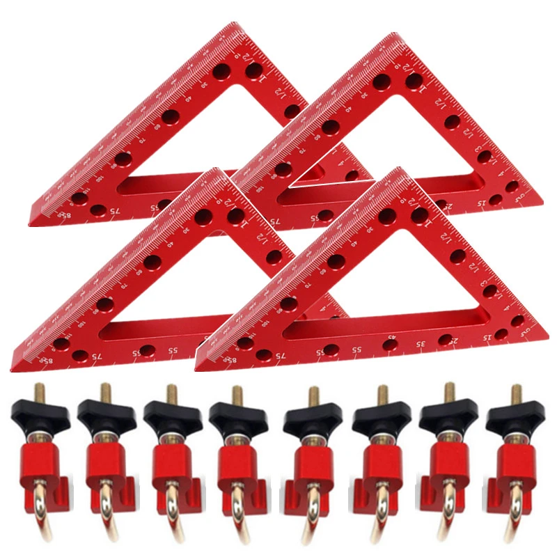 Woodworking 150mm Triangle Ruler 90 Degree L Shaped Right Angle Clamp Aluminum Corner Clamp Splicing Board Fixed Clip Hand Tool Sets Aliexpress