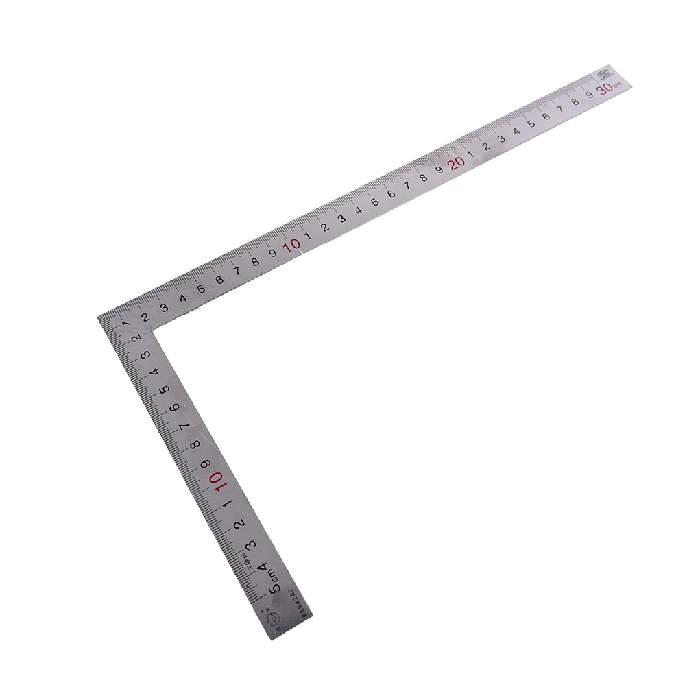 Right Angle Ruler Stainless Steel 90 Degree Square Angle Metric Ruler 