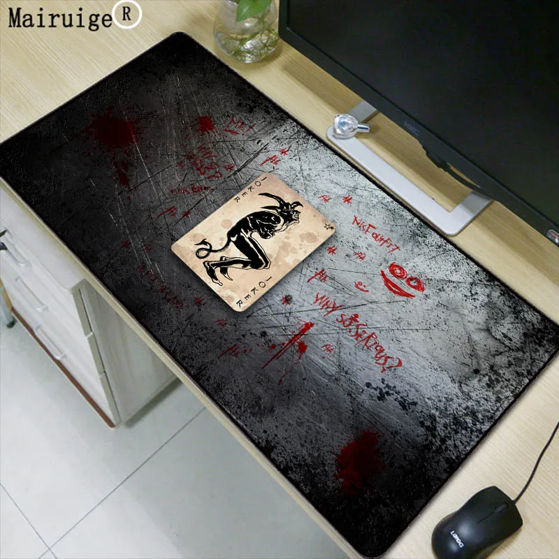  Laumans Funny Joker Large Gaming Mouse Pad Gamer Locking Edge Keyboard Mouse Mat Gaming Desk Mousep
