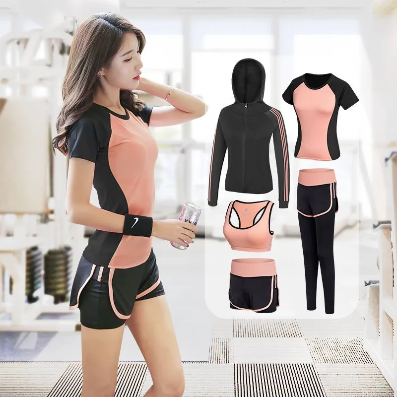 Timis Li's New Arrive Quick-dry Women Sport Jacket Long-sleeved Running Gym Sweatshirt Fitness Outerwear in 5 pcs/set | Женская