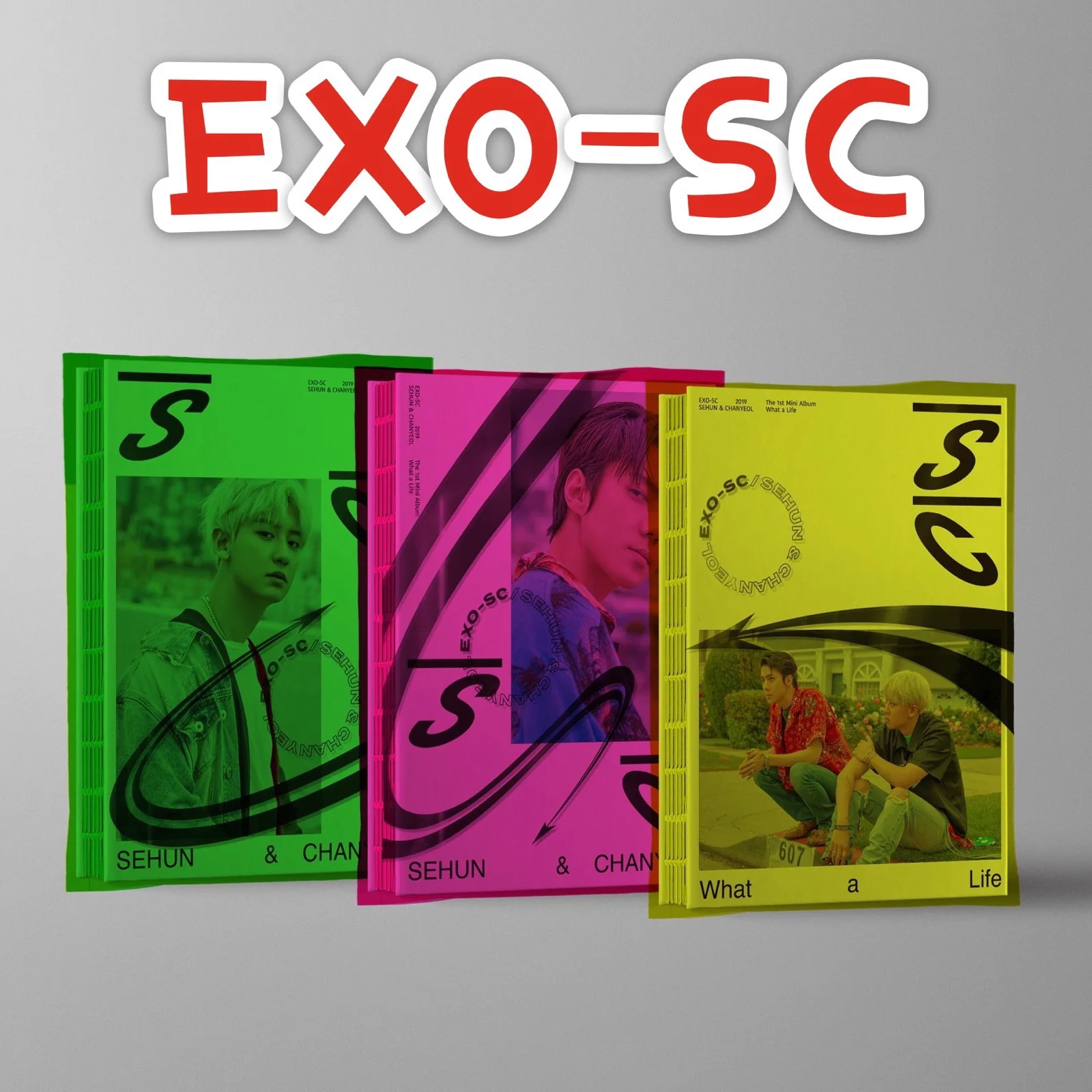 [MYKPOP]~ Официальный~ EXO-SC: WHAT A LIFE CD, коллекция KPOP Fans-SA19082509 - Цвет: YPG