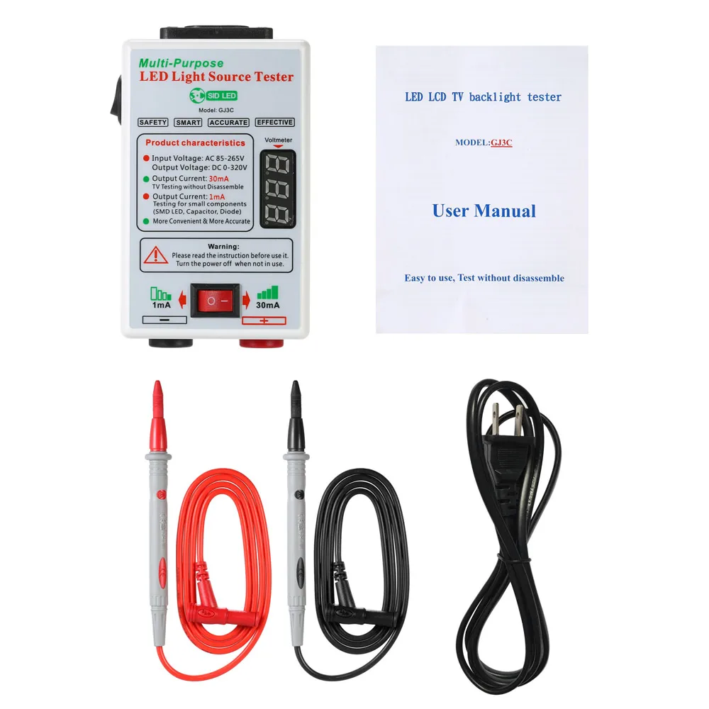 

Voltage Test 1mA/30mA Convertible LED Backlight Tester Screen LED LCD TV Back Light Tester Meter Lamp Beads Light Board Test