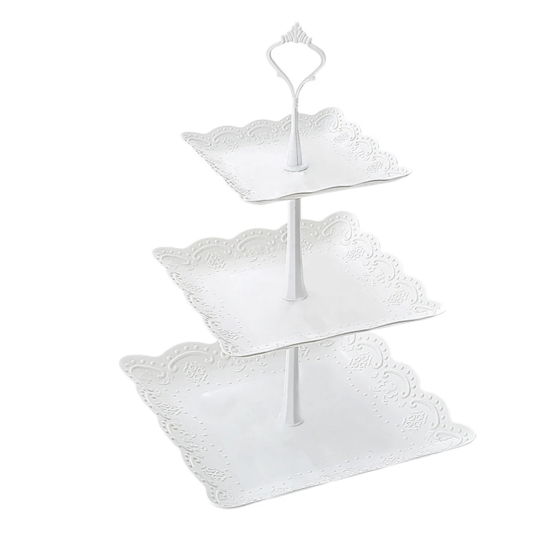 3 Tier Cupcake Display Stand Dessert Tower Fruit Tray For Wedding Birthday Party Decoration Candy Bar | Дом и сад