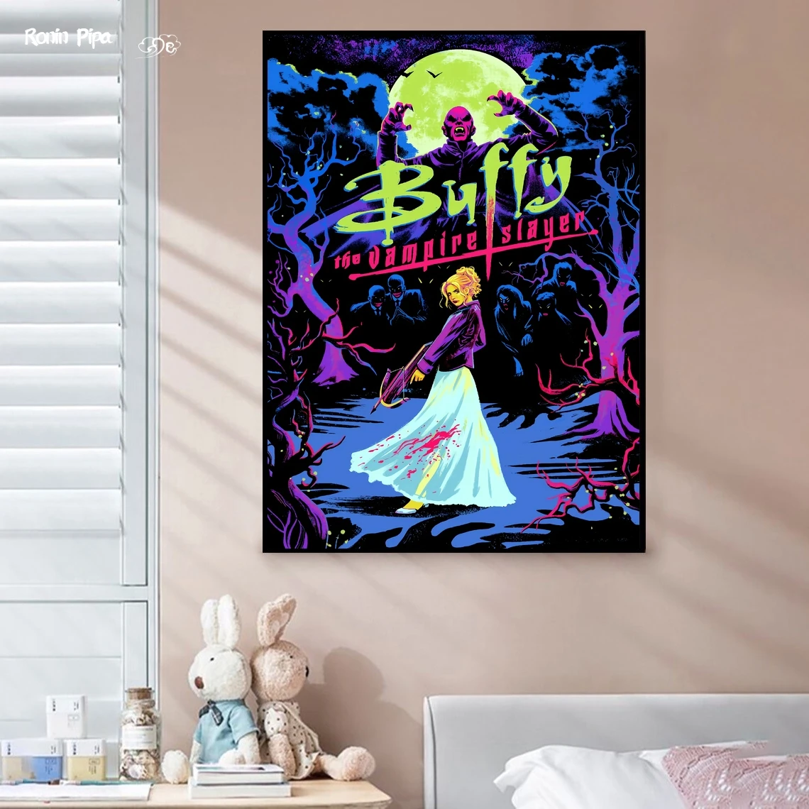 

Buffy The Vampire Slayer Classic Movie Poster Art Print Canvas Painting Wall Pictures Living Room Home Decor (No Frame)
