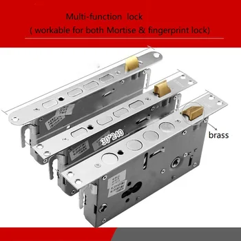 

Multi-function mortise fingerprint lock part door lock body 24*280 （90mm deep ） Fitting Hardware Security lock body
