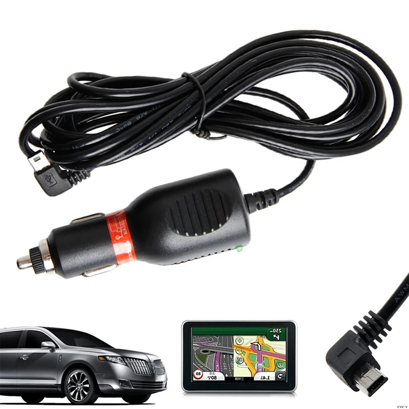 Charger Adapter Car Vehicle DC Power Cord Mini USB For GARMIN GPS Nuvi 1.5A